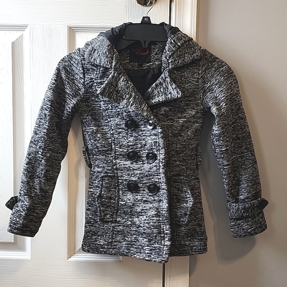 Girl's Fleece Jacket w/Hood Size L